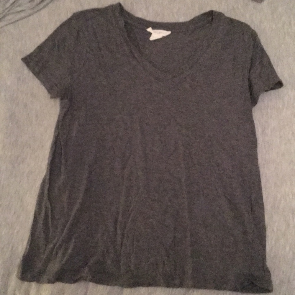grey v neck